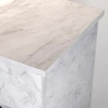Camino a bioetanolo da terra BELLINI effetto marmo Bianco 96x35x96h