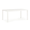 Tavolo In Alluminio Allungabile Da Esterno 100x200-300 Cm Bianco