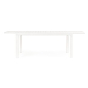 Tavolo In Alluminio Allungabile Da Esterno 100x200-300 Cm Bianco