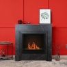 Camino a bioetanolo da terra BELLINI effetto marmo Nero 96x35x96h