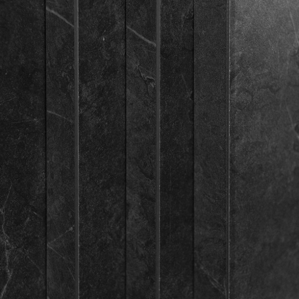Camino a bioetanolo da terra BELLINI effetto marmo Nero 96x35x96h