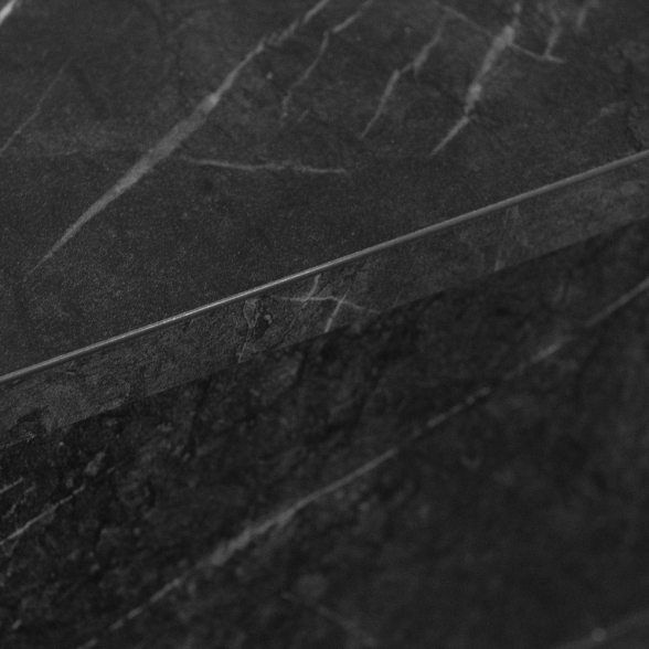 Camino a bioetanolo da terra BELLINI effetto marmo Nero 96x35x96h