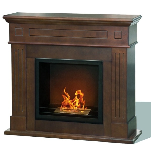 Camino a bioetanolo da terra Cambridge con cornice Marrone 110x37x102h  