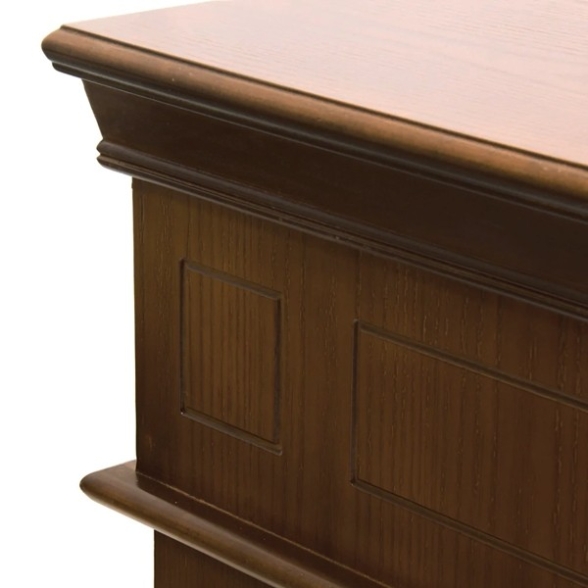 Camino a bioetanolo da terra Cambridge con cornice Marrone 110x37x102h  