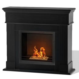Camino a bioetanolo da terra Cambridge con cornice Nero 110x37x102h  