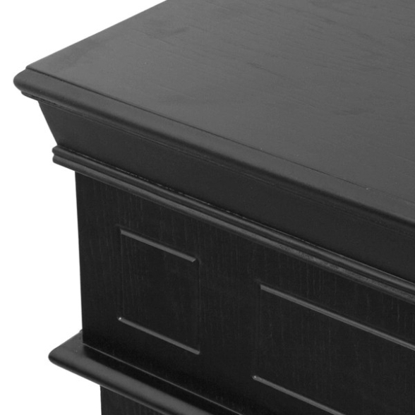 Camino a bioetanolo da terra Cambridge con cornice Nero 110x37x102h  