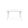 Tavolo In Alluminio Quadrato Da Esterno 145x100-145 Cm Bianco