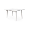 Tavolo In Alluminio Quadrato Da Esterno 145x100-145 Cm Bianco