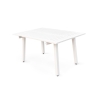 Tavolo In Alluminio Quadrato Da Esterno 145x100-145 Cm Bianco