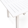 Tavolo In Alluminio Quadrato Da Esterno 145x100-145 Cm Bianco