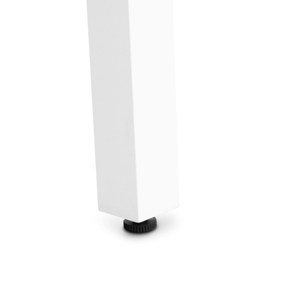 Tavolo In Alluminio Quadrato Da Esterno 145x100-145 Cm Bianco