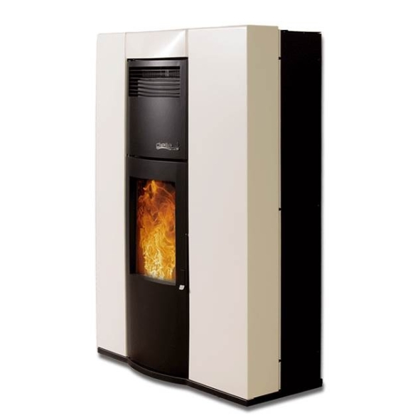 Dielle Ostro 100 Tube Turbo 12 kW bianco perla Stufa a pellet/biomassa