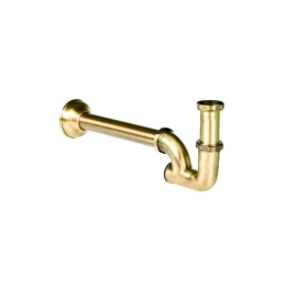 Sifone Di Scarico In Ottone Bronzato Regolabile 1" Per Lavelli E Acquai Da Esterno