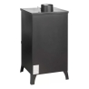 Stufa A Legna In Acciaio 15 kW Olga Nera 45,5x48,5xh91 Uscita Fumi Superiore