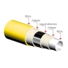 Tubo multistrato per gas 20x2 rivestito con guaina corrugata Giacomini Multigas G999IY044 rotolo 50 mt giallo