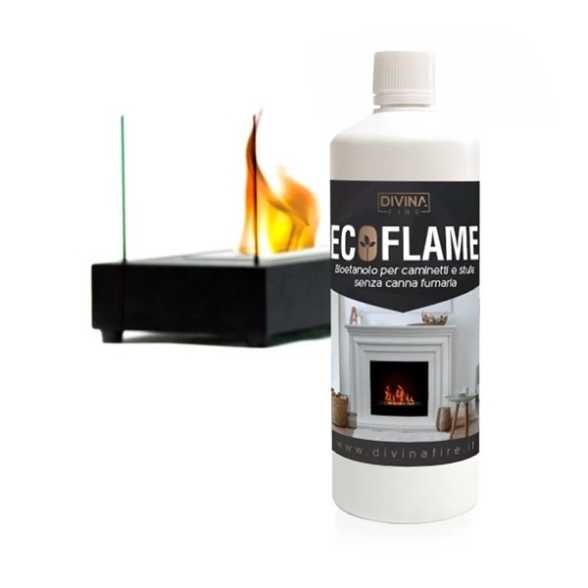 Bioetanolo Da 1 Lt Combustibile Ecoflame Naturale Ecologico - 12 PZ
