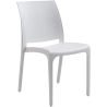 Sedie impilabili in resina da interno ed esterno made in Italy Sofia bianco