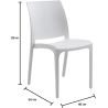 Sedie impilabili in resina da interno ed esterno made in Italy Sofia bianco