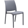 Sedie impilabili in resina da interno ed esterno made in Italy Sofia grigio