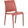 Sedie impilabili in resina da interno ed esterno made in Italy Sofia rosso