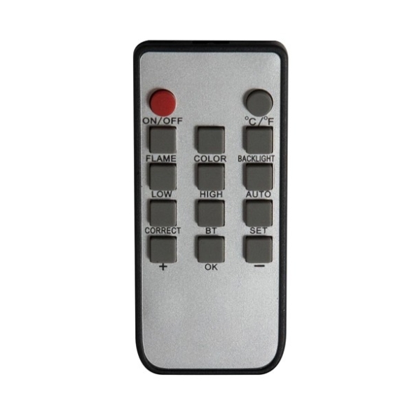 Camino elettrico caminetto da parete DALLAS L127 x P 11 x H50