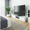 Mobile Porta TV 160 Cm 2 Ante 2 Vani A Giorno Bianco Opaco Artika