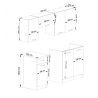 Cucina Lineare 180 Cm Moderna Componibile Bianco Opaco Emma V1