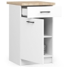 Cucina Lineare 180 Cm Moderna Componibile Bianco Opaco Emma V1