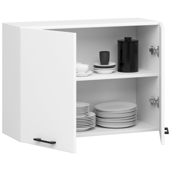 Cucina Lineare 180 Cm Moderna Componibile Bianco Opaco Emma V1