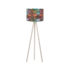 Lampada Treppiede Da Terra 38x145 Cm Design Moderno Multicolore