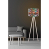 Lampada Treppiede Da Terra 38x145 Cm Design Moderno Multicolore