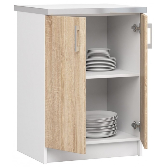 Cucina Lineare 240 Cm Moderna Componibile Rovere Effetto Legno Tania