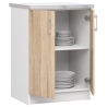 Cucina Lineare 240 Cm Moderna Componibile Rovere Effetto Legno Tania