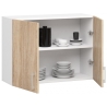 Cucina Lineare 240 Cm Moderna Componibile Rovere Effetto Legno Tania