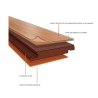 Parquet laminato 7 mm 138 x 19 cm rovere millennium D3530