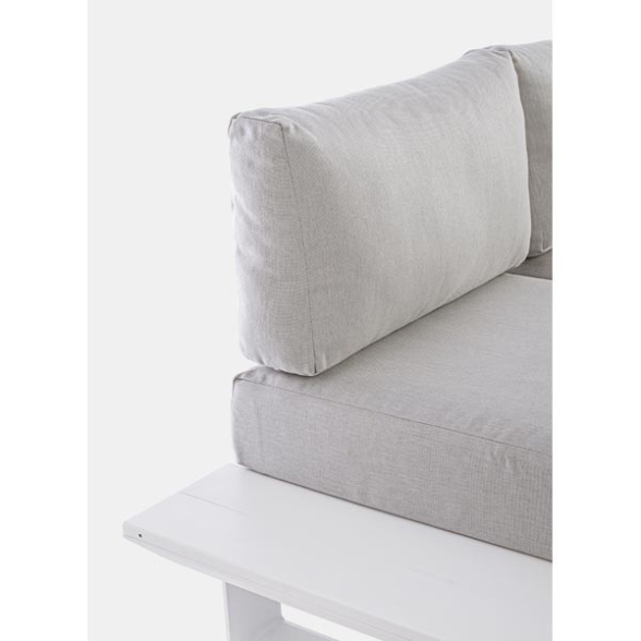 Salotto Angolare Da Esterno In Alluminio Konnor Bianco Bizzotto