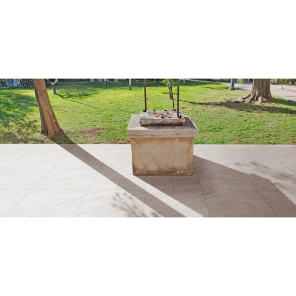 Pavimento Da Esterno 30x60 Effetto Pietra R11 Kalahari Bianco