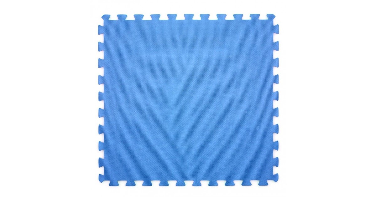 6PZ Tappeto tappetino puzzle morbido per piscina 60X60X0.8 BLU DH43871
