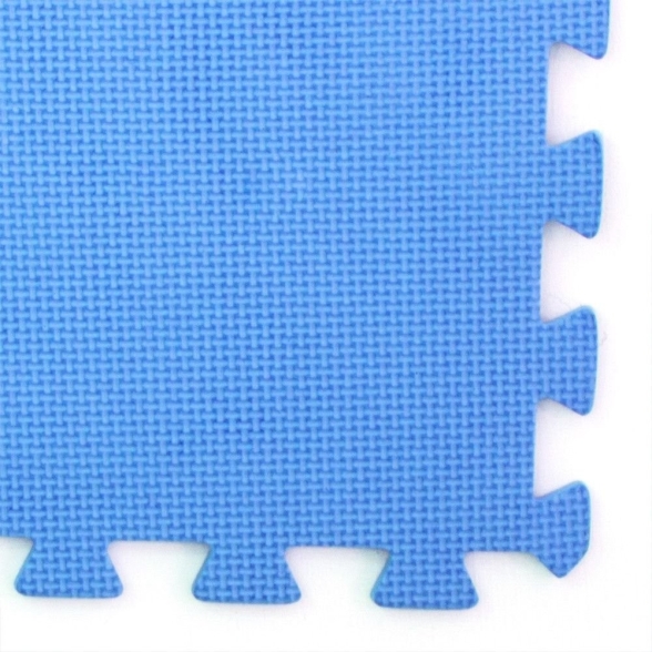 6PZ Tappeto tappetino puzzle morbido per piscina 60X60X0.8 BLU