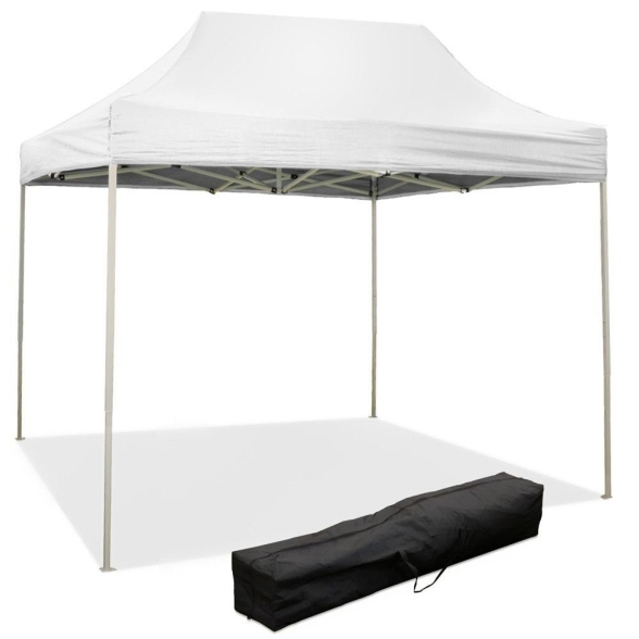 Gazebo richiudibile pieghevole 3X2 Bianco in PVC impermeabile