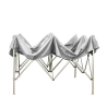 Gazebo richiudibile pieghevole 3X2 Bianco in PVC impermeabile