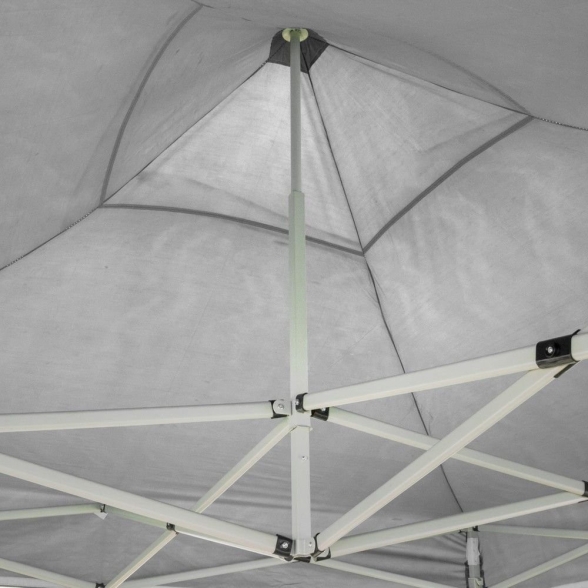 Gazebo richiudibile pieghevole 3X2 Bianco in PVC impermeabile