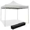 Gazebo richiudibile pieghevole 3X3 Bianco in PVC impermeabile