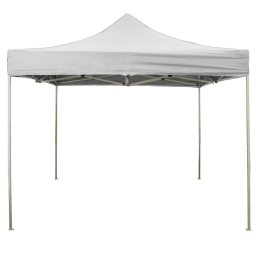 Gazebo richiudibile pieghevole 3 X 3 Bianco ricoperto in PVC impermeabile