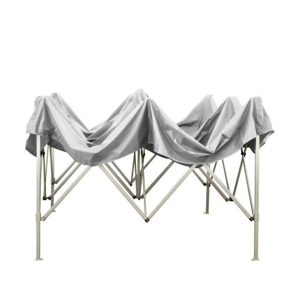 Gazebo richiudibile pieghevole 3X3 Bianco in PVC impermeabile
