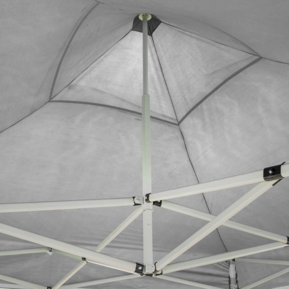 Gazebo richiudibile pieghevole 3X3 Bianco in PVC impermeabile