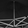 Gazebo richiudibile pieghevole 3X3 Nero ricoperto in PVC impermeabile