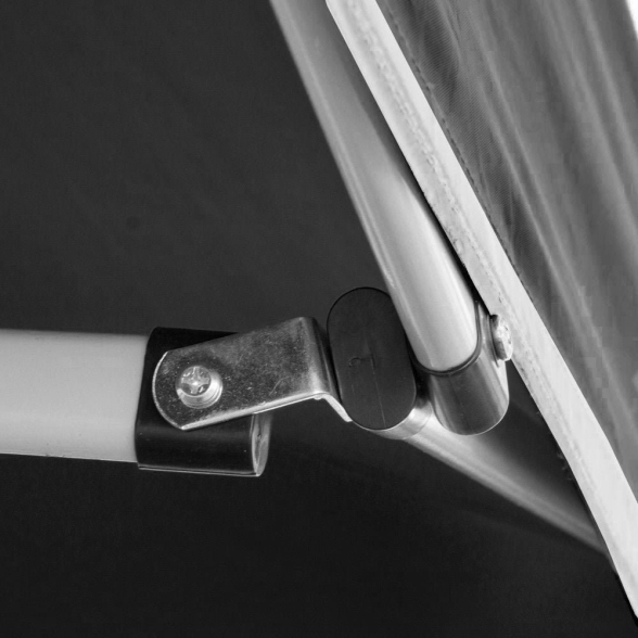 Gazebo richiudibile pieghevole 3X3 Nero ricoperto in PVC impermeabile