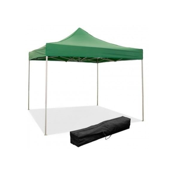 Gazebo richiudibile pieghevole 3 X 3 Verde ricoperto in PVC impermeabile