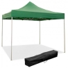 Gazebo richiudibile pieghevole 3X3 Verde ricoperto in PVC impermeabile